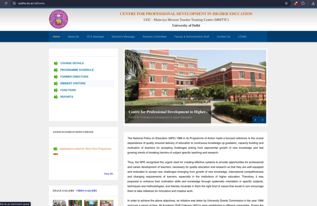 CENTRE FOR PROFESSIONAL DEVELOPMENTIN HIGHER EDUCATION