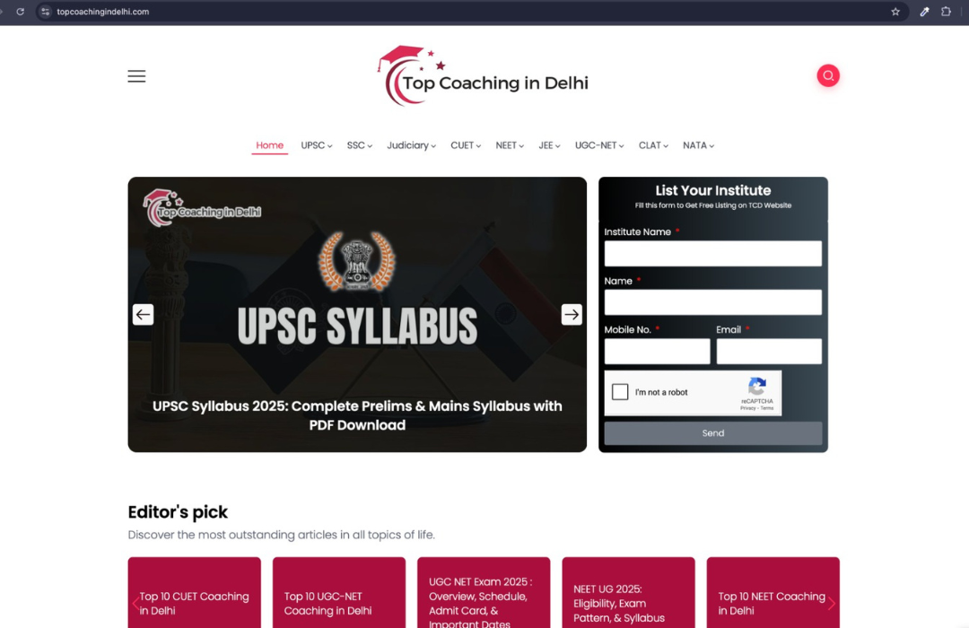 TOP COACHING IN DELHI