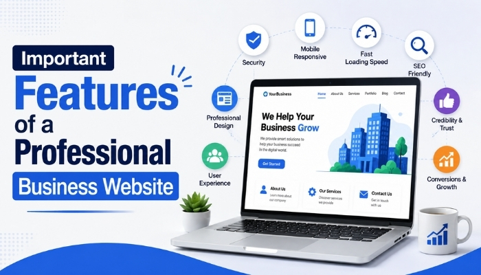 Important Features of a Professional Business Website