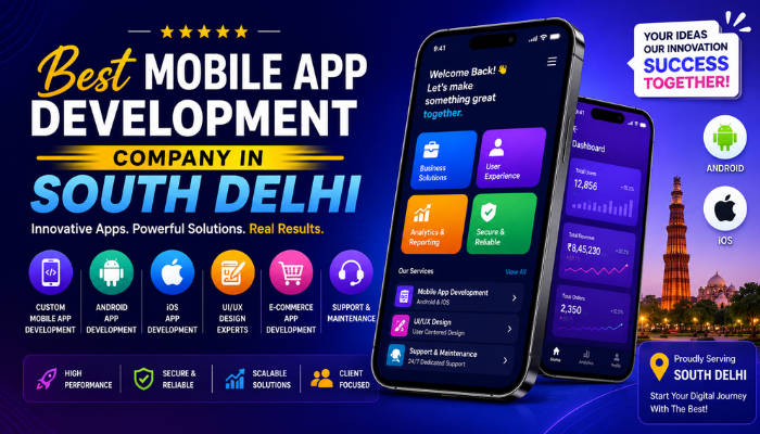 Best Mobile App Development Company in South Delhi | Android & iOS App Development Services