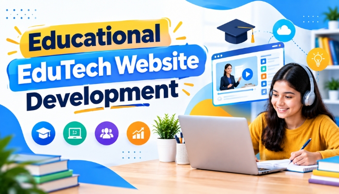 Educational EduTech Website Development for Digital Learning