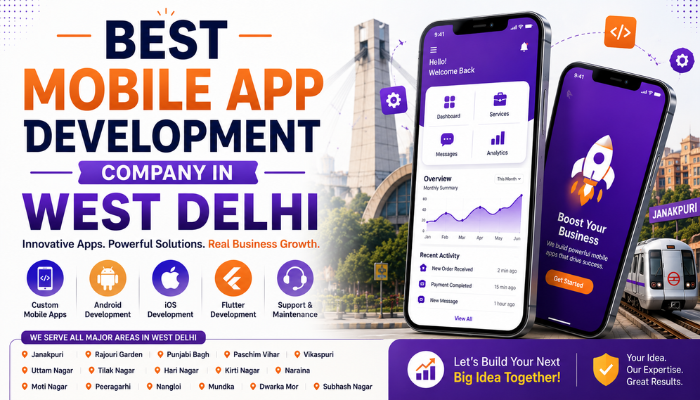 Best Mobile App Development Company in West Delhi